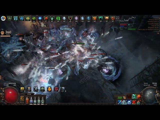 【POE 3.21】Frost Blades Trickster (Simulacrum 30)