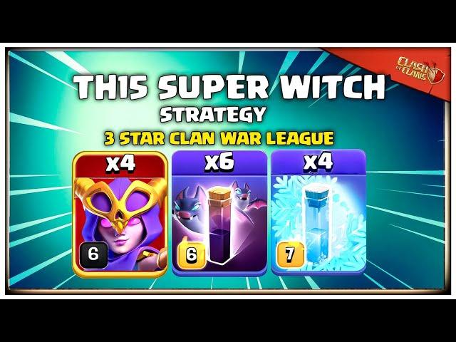 This is Lit| Easiest Th15 Super Witch Attack Strategy | Best Th15 Super Witch 3 Star Attack CoC