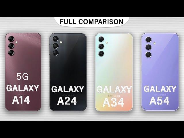 Samsung Galaxy A14 Vs Galaxy A24 Vs Galaxy 34 Vs Galaxy a54 | Galaxy A series 2023