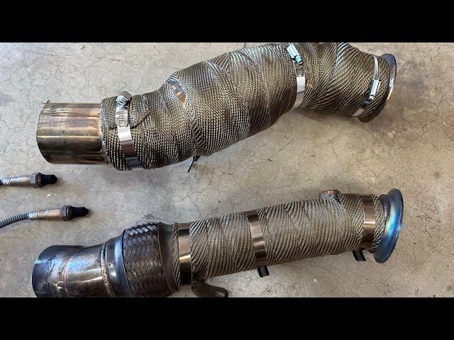 POWER DIFFERENCE? CATLESS Vs HIGH-FLOW CATTED DOWNPIPES! BMW N55