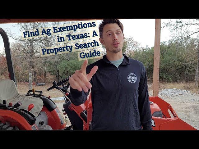 How to Find Ag Exemptions in Texas: A Property Search Guide