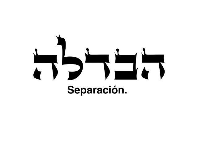 Havdalá - Separación