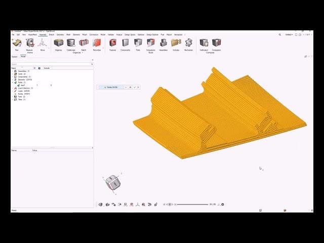 HyperWorks 2021: Mapping temperature from a csv file