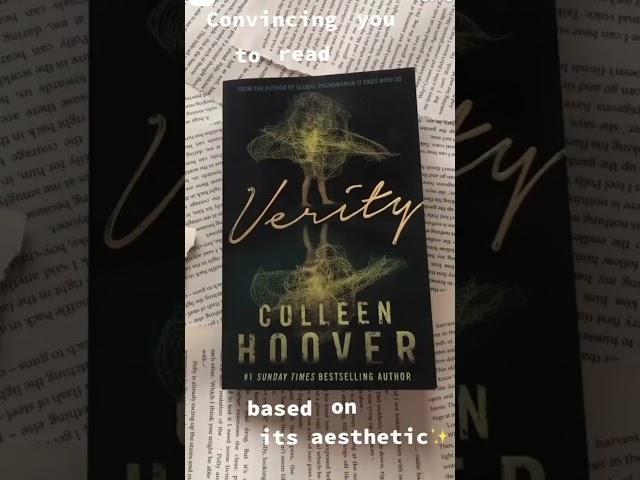 would you read this thriller? #verity #bookedit #colleenhoover #aesthetic #booktok #readers