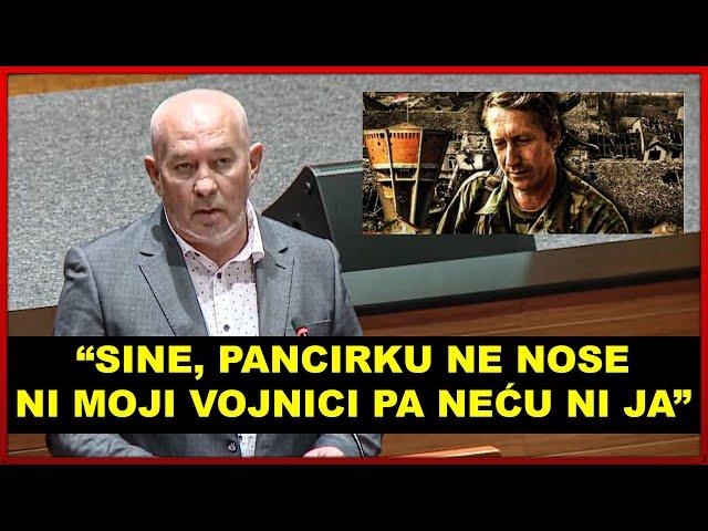 Mišić održao emotivni govor o Blagi Zadri: "Sine, pancirku ne nose ni moji vojnici pa neću ni ja"