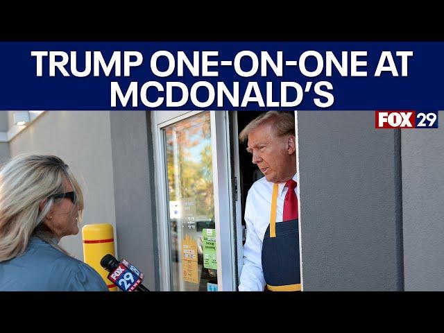 Inside Donald Trump's visit to McDonald's in Bucks County