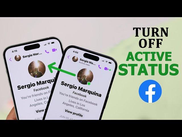 How To Turn Off Active Status on Facebook & Messenger In 2024! [Completely Hide]