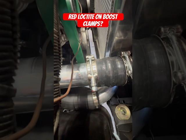 Red Loctite on Turbo Boost Clamps? #cummins #turbodiesel #fummins