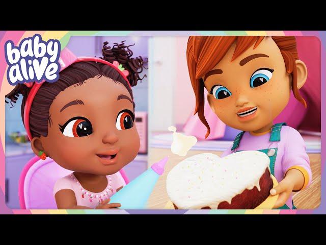 The Babies And Berry Boo Bake And Decorate A Birthday Cake   NEW Baby Alive Season 4