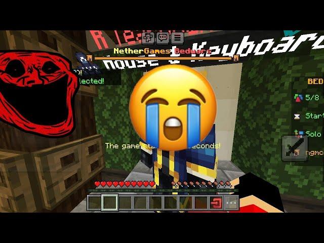 MINECRAFT || BEDWARS SOLO MCPE NETHERGAMES || 