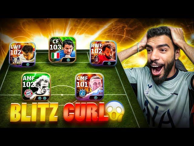 I PLAYED WITH A FULL TEAM OF BLITZ CURL PLAYERS AND IT WAS UNSTOPPABLE  efootball 25 mobile