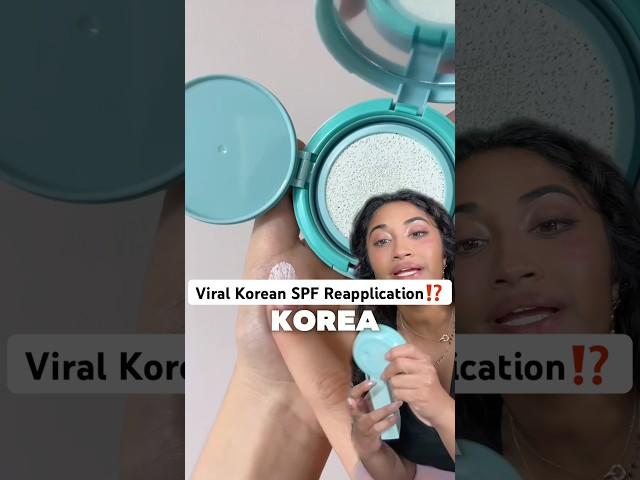 Trying the VIRAL Korean reapplication sun cushion on my BROWN SKIN ​⁠@bringgreen