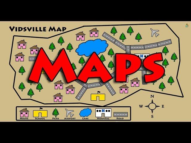 Learn About Maps - Symbols, Map Key, Compass Rose