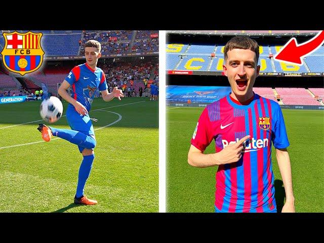 I Played in a PRO FOOTBALL MATCH vs BARCELONA & WON! (Crazy Skills & Goals)