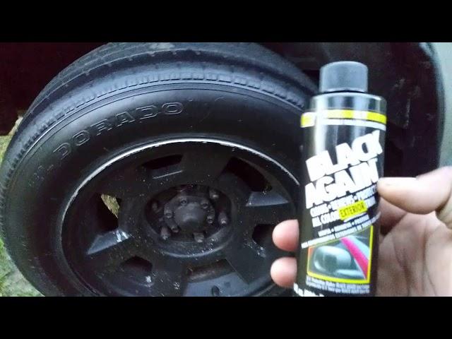 Black again tire and trim dressing test review by black jack