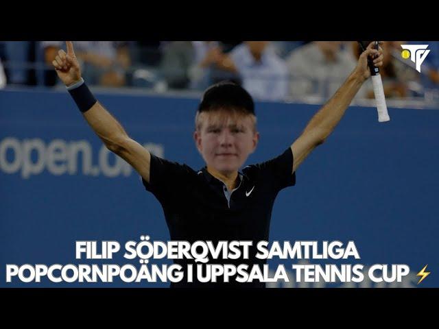 Filip Söderqvist samtliga Popcornpoäng i Uppsala Tennis Cup 