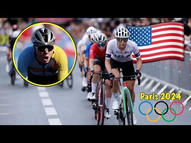 USA Goes ATTACKING at Women's Olympic Road Race 2024