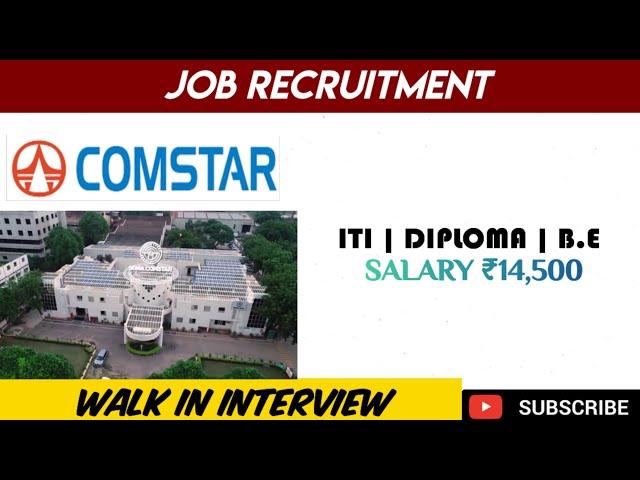 Comstar Automotive Pvt Ltd Job Vacancy||Chennai Jobs||Maraimalai Nagar Jobs||Mnc Jobs||