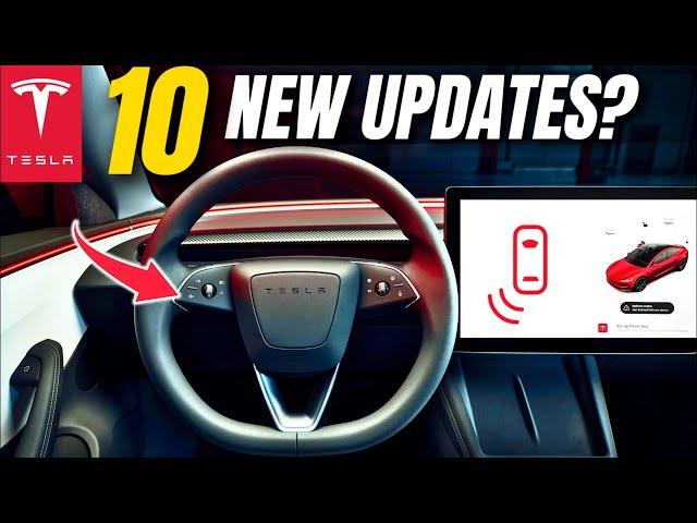 10 NEW Features from Tesla Update: It's Here?