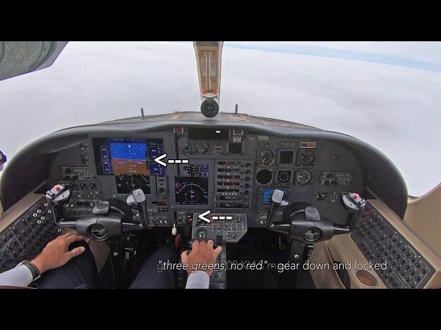 ILS approach in a Citation Jet - ATC recorded and procedures explained