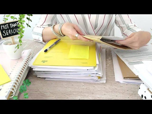 ASMR Paper Sorting • 1 Hour • No Talking