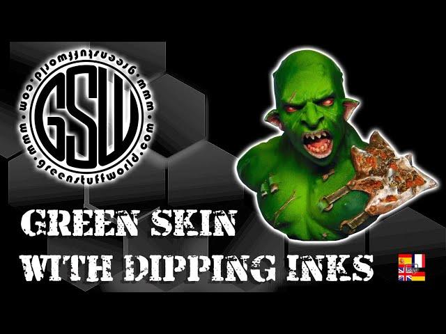 Green Skin with Dipping Inks !!