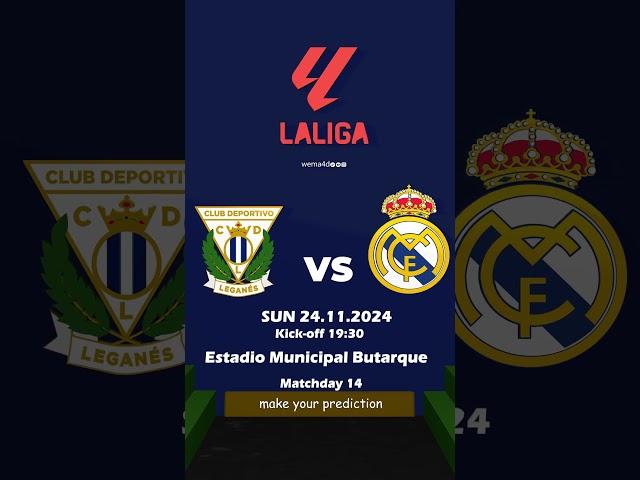 Leganés - Real Madrid  #shorts  #realmadrid  #football  #laliga  #animation #predictions