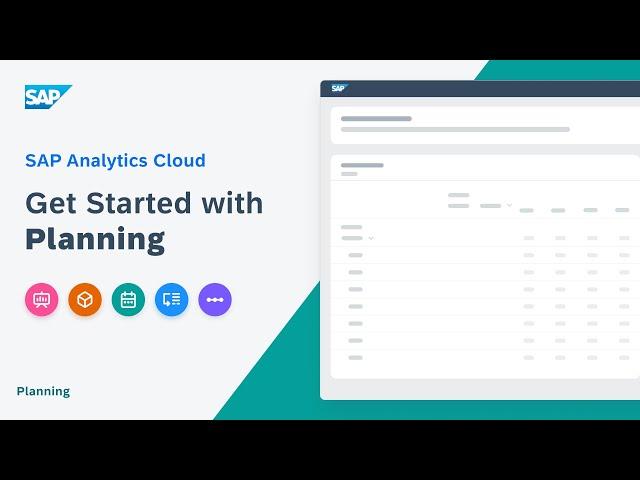 Get Started with Planning: SAP Analytics Cloud