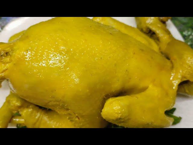 How to Boil Delicious Crispy Chicken with Beautiful Glossy Skin||  Boiled Chicken Properly#127