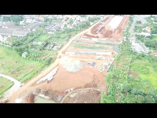 Progress Jalan Tol Cijago Seksi 3, exit kukusan (Kukusan-Overpass Tanah Baru)