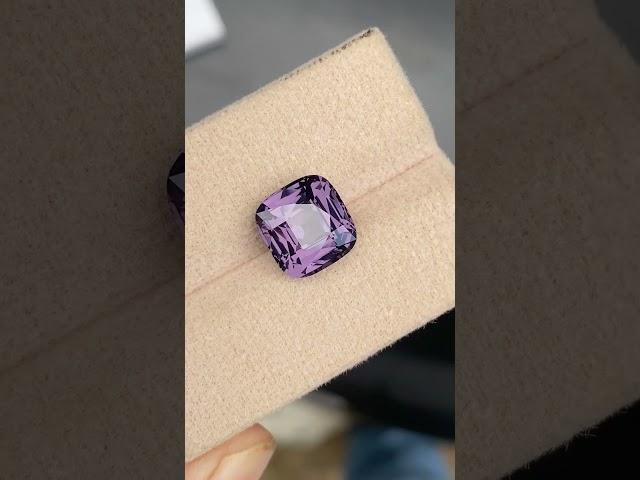 NATURAL GRAYISH PURPLE SPINEL GEMSTONE #gemstone #spinel #purple_spinel #cgt