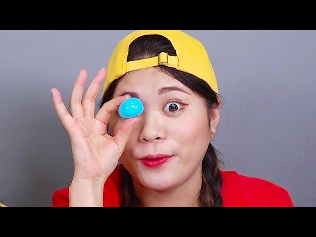 Color Mini Kyoho Jelly 무지개 쿄호젤리 Mukbang DONA 도나 먹방