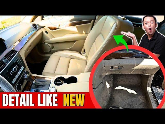 Complete Car Detail | How a Detailer Deep Cleans a Filthy Car | 2013 Mercedes C250 Interior Detail
