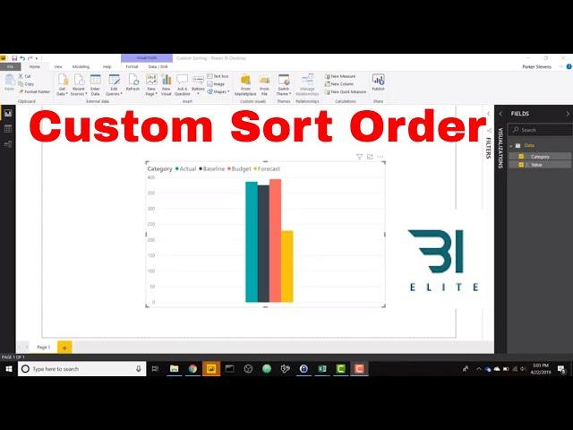 Power BI - Custom Sorting in 3 Easy Steps!