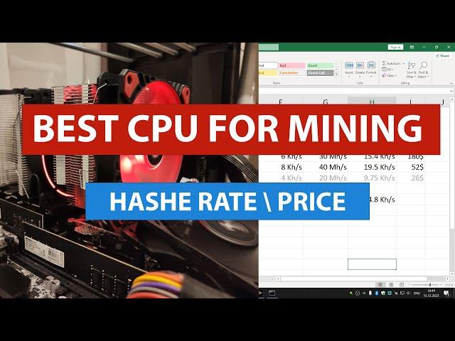 Best CPU for mining: comparison of AMD Ryzen, Intel Xeon, Intel Core.  Hashe rates \ prices.