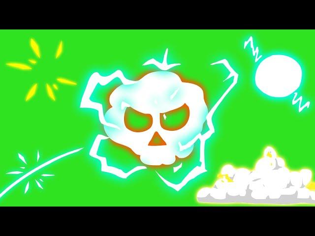 12 NEW AMAZING Explosion Elements Animation Effect Green Screen || by Green Pedia