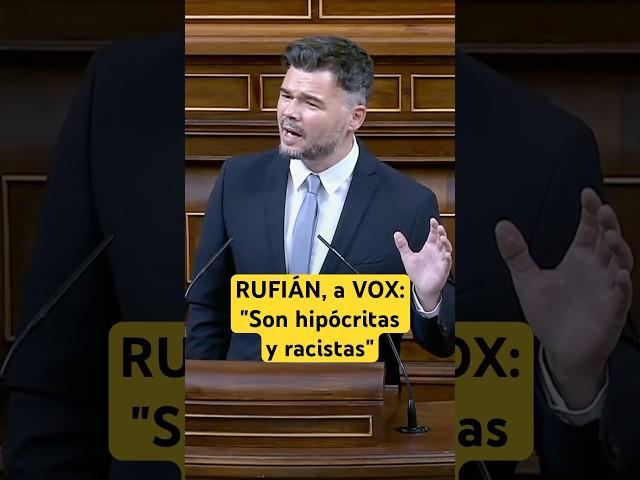 🟡 RUFIÁN, a #VOX: "Son hipócritas y racistas" #noticias #política #migracion #congreso #shorts