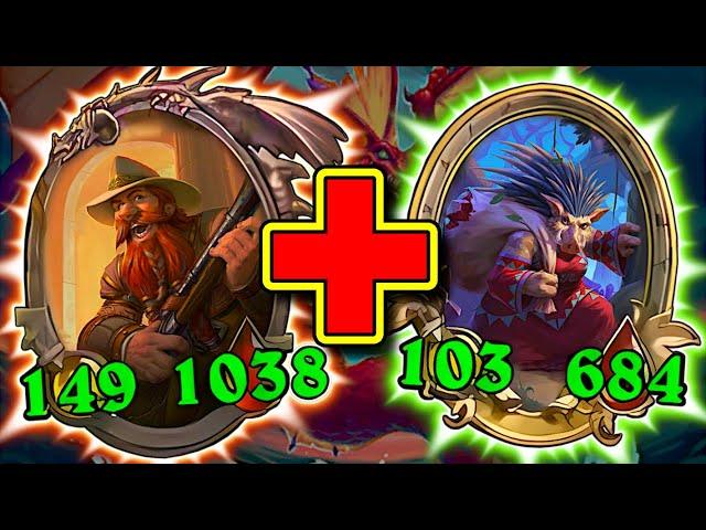 Farming THOUSANDS of HP with this Combo! | Hearthstone Battlegrounds