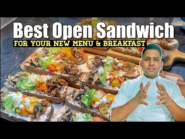 Best Open Sandwich for New menu | Simple sandwich Recipe for chef