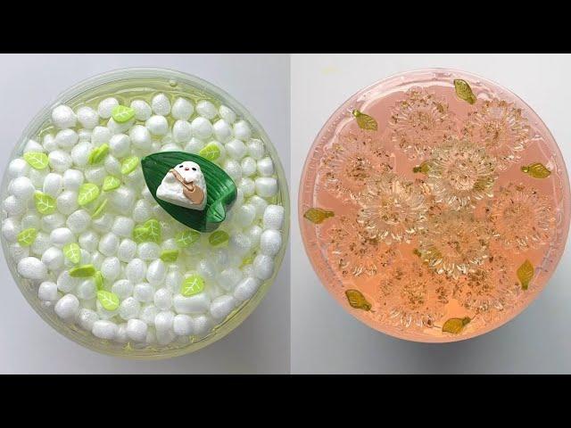 Best Ever Satisfying/ASMR/Relaxing/Calming clear Korean slime compilation video #18