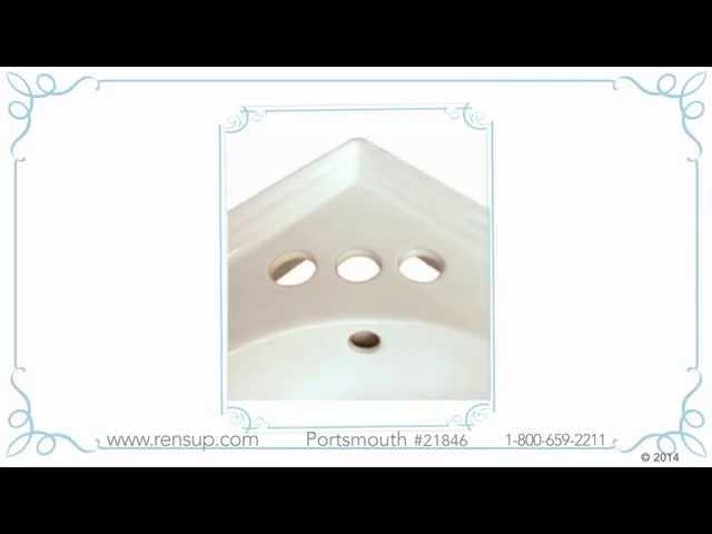 Bone Sheffield Wall Mount Corner Sink | Renovator's Supply