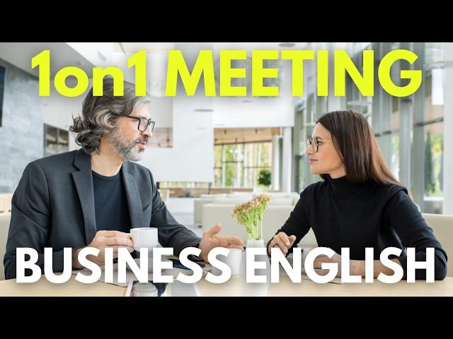 "For Effective 1-on-1 Meetings" Business English Conversation | Business English Learning