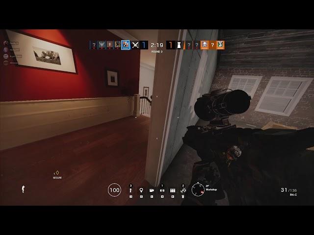 Tom Clancy's Rainbow Six Siege | 1v5 Ace While Teammate Rages