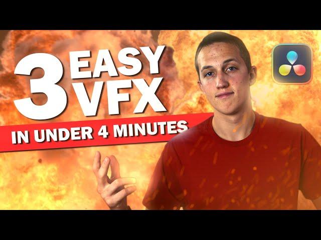 3 Easy VFX For Beginners | Davinci Resolve