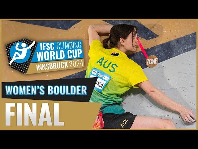 Women's Boulder final | Innsbruck 2024