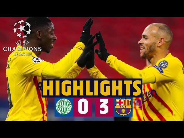  GRIEZMANN, BRAITHWAITE, DEMBÉLÉ GOALS | Ferencvaros 0-3 Barça (Highlights)