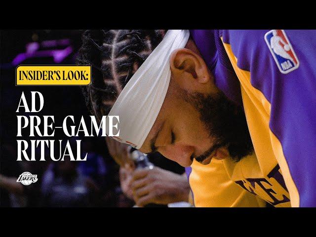 Anthony Davis Pregame Routine | Insider's Look