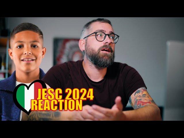 Reaction to Simone Grande - Pigiama Party | JESC 2024 Italy