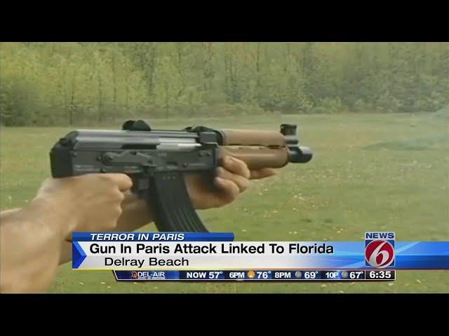 Gun in Paris attack linked to Florida