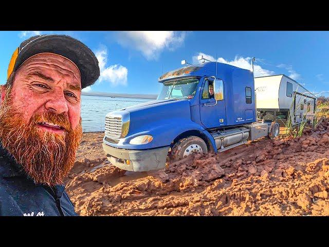 Largest Recovery Ever! Wrecker Takes On The Mud Pit!